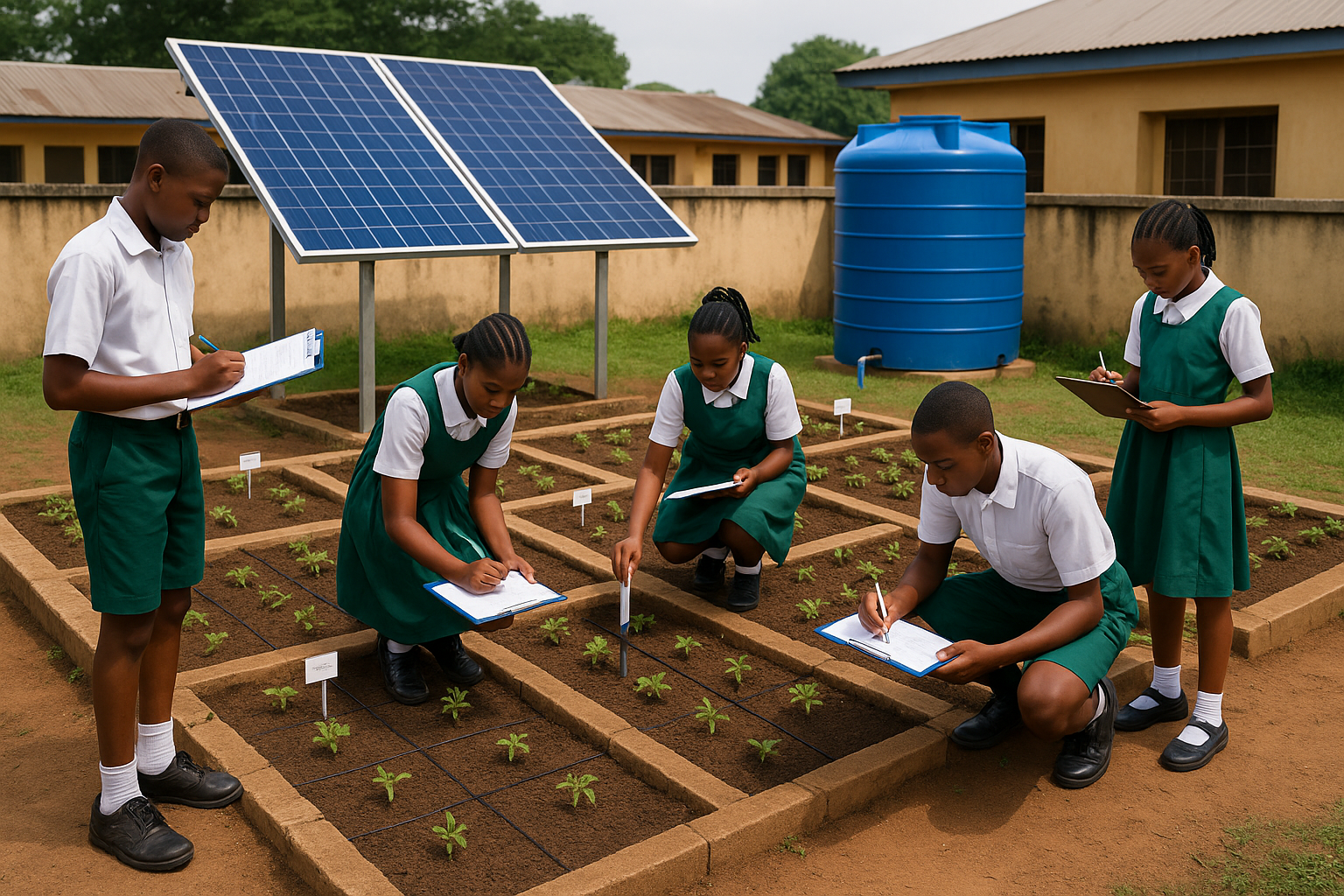 Solar-powered agricultural workflow